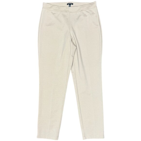EUC Women's EILEEN FISHER Washable Flex Pull-On Ponte Pant Tan | Size M - Picture 2 of 7